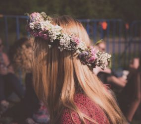 Kvetinová čelenka svadba