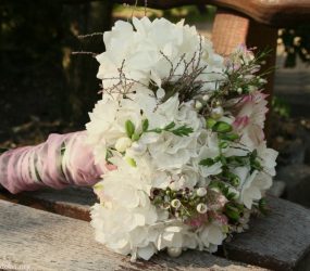 Svadobné kvety hortenzie